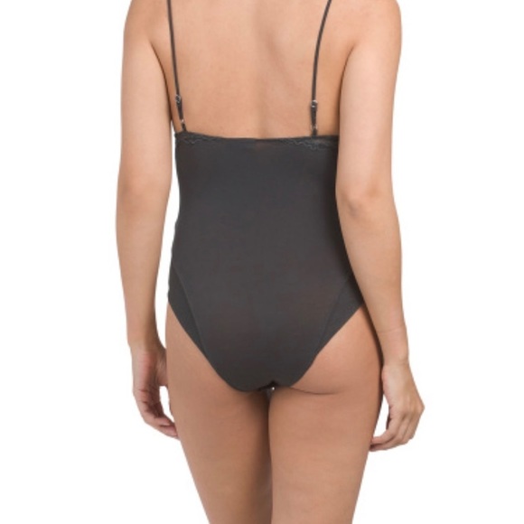 NWT Intimately Free People The Perfect Body Suit in Washed Black Size Small - Picture 5 of 5